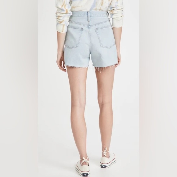 Madewell Light Blue Denim The Mom Jean Shorts 29 - Picture 2 of 7